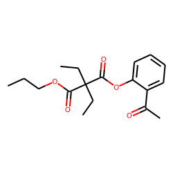 Diethylmalonic acid, 2-acethylphenyl propyl ester