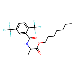 D-Alanine, N-(2,5-ditrifluoromethylbenzoyl)-, heptyl ester