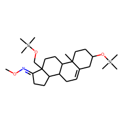 3-«beta»,19-Dihydroxy-5-androsten-17-one, MO TMS