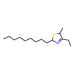 4-ethyl-5-methyl-2-nonyl-3-thiazoline, trans