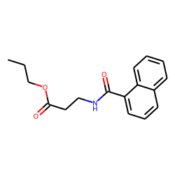 «beta»-Alanine, N-(1-naphthoyl)-, propyl ester