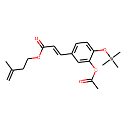 3-Methyl-3-butenyl (E)-3-acetylcaffeate, TMS