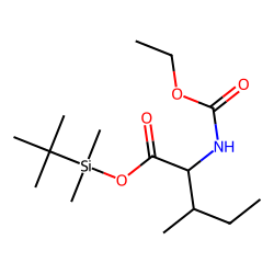 Isoleucine, ethoxycarbonylated, TBDMS