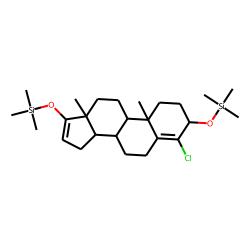 Androst-4-en-4-chloro-3«alpha»-ol-17-one, TMS