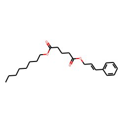 Glutaric acid, octyl 3-phenylprop-2-enyl ester