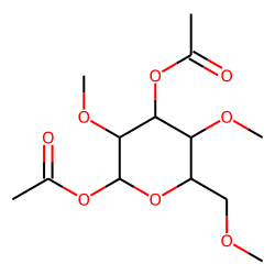 2,4,6-Trimethyl-1,3-diacetylglucoside (B)
