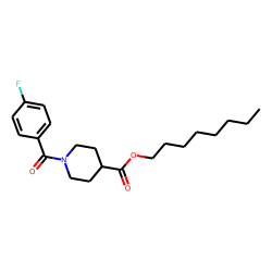 Isonipecotic acid, N-(4-fluorobenzoyl)-, octyl ester