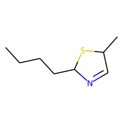 2-butyl-5-methyl-3-thiazoline, cis