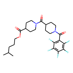 Isonipecotinoylisonipecotic acid, N'-pentafluorobenzoyl-, isohexyl ester