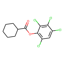 Cyclohexanecarboxylic acid, 2,3,4,6-tetrachlorophenyl ester