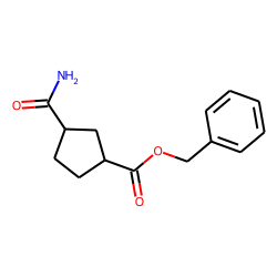 Cyclopentanecarboxylic acid, 3-carbamoyl-, cis , benzyl ester