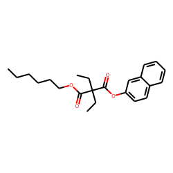 Diethylmalonic acid, hexyl 2-naphthyl ester