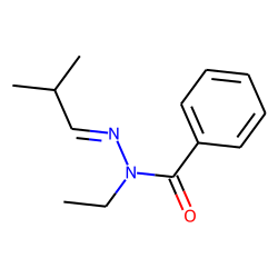 Isobutanal, ethylhydrazone, N-benzoyl