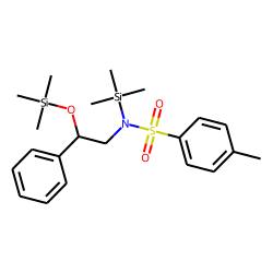 N-(2-Hydroxy-2-phenyl-ethyl)-4-methyl-benzenesulfonamide, N,O-di(trimethylsilyl)-