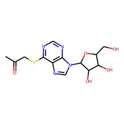 2-Propanone, [(9-beta-d-ribofuranosyl-9h-purin-6-yl)thio]-