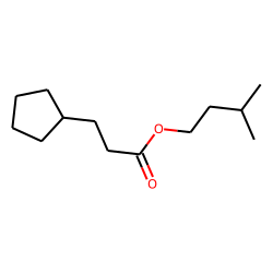 3-Cyclopentylpropionic acid, 3-methylbutyl ester