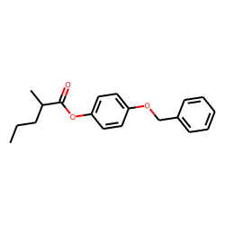 2-Methylvaleric acid, 4-benzyloxyphenyl ester