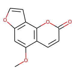 2H-Furo[2,3-h]-1-benzopyran-2-one, 5-methoxy-