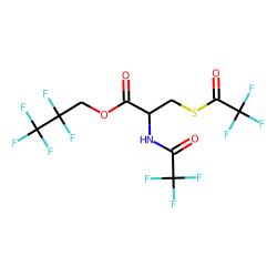 L-Cysteine, N,S-di(trifluoroacetyl)-, 2,2,3,3,3-pentafluoropropyl ester