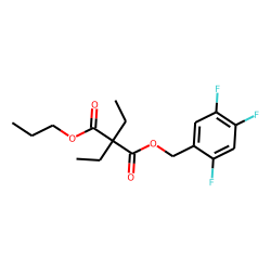 Diethylmalonic acid, propyl 2,4,5-trifluorobenzyl ester