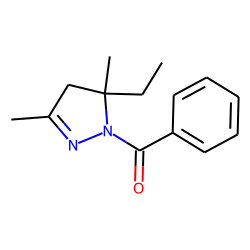 2-Pyrazoline, 5-ethyl-3,5-dimethyl, 1-benzoyl