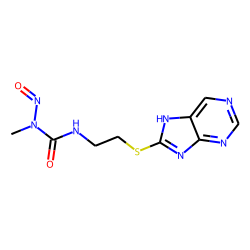 Urea, 1-methyl-1-nitroso-3-[2-(purin-8-ylthio)ethyl]-