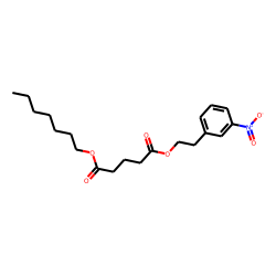 Glutaric acid, heptyl 3-nitrophenethyl ester