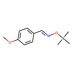 Benzaldehyde, 4-methoxy, oxime, TMS