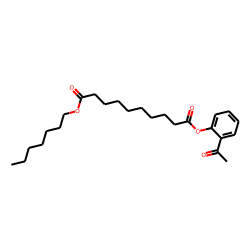 Sebacic acid, 2-acetylphenyl heptyl ester