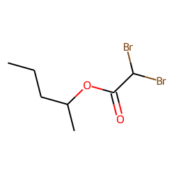 Acetic acid, dibromo, 1-methylbutyl ester
