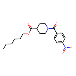 Isonipecotic acid, N-(4-nitrobenzoyl)-, hexyl ester