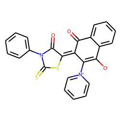 1-Oxo-2-(3-phenylrhodanin-5-ylidene)-3-pyridinium-4-naphthoxide