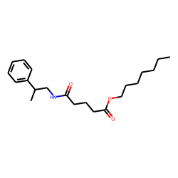 Glutaric acid, monoamide, N-(2-phenylpropyl)-, heptyl ester