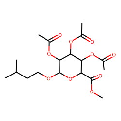Isopentyl glucuronide, methyl ester, triacetate
