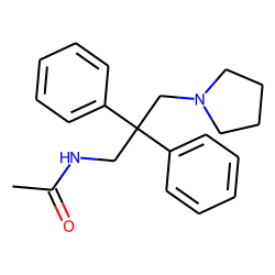 1-(1-Pyrrolidinyl)-2,2-diphenyl-3-(acetamido)propane