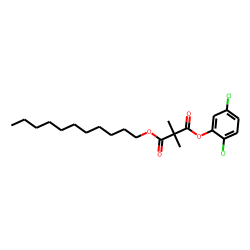 Dimethylmalonic acid, 2,5-dichlorophenyl undecyl ester