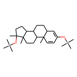 17-«beta»-Hydroxy-17-«alpha»-methyl-5-«beta»-androst-1-en-3-one, per-TMS