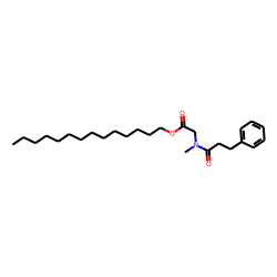 Sarcosine, N-(3-phenylpropionyl)-, tetradecyl ester
