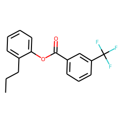 3-Trifluoromethylbenzoic acid, 2-propylphenyl ester