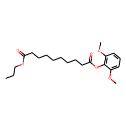Sebacic acid, 2,6-dimethoxyphenyl propyl ester