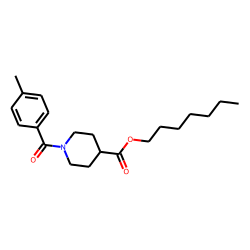 Isonipecotic acid, N-(4-methylbenzoyl)-, heptyl ester