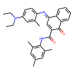 Indoaniline dye, [1-hydroxy-2-(2,4,6-trimethyl)naphthanilide with 4-amino-n,n-diethyl-3-methylaniline]