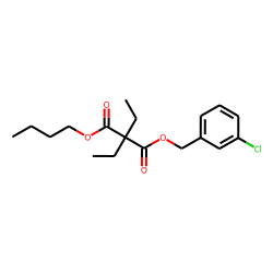 Diethylmalonic acid, butyl 3-chlorobenzyl ester