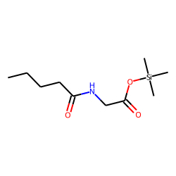 N-Valerylglycine, trimethylsilyl ester