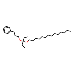 Silane, diethyl(3-phenylpropoxy)tetradecyloxy-
