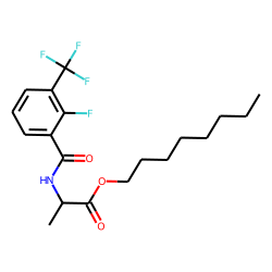 D-Alanine, N-(2-fluoro-3-trifluoromethylbenzoyl)-, octyl ester