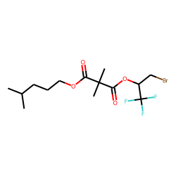Dimethylmalonic acid, 1-bromo-3,3,3-trifluoroprop-2-yl isohexyl ester