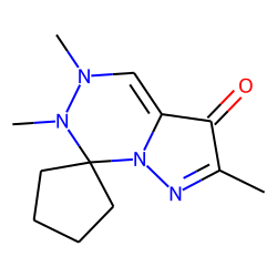 Pyrazolo[1,5-d][1,2,4]triazin-3-one, 2,5,6-trimethyl-7,7-tetramethylene