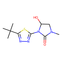 2-Imidazolidinone, 3-[5-(1,1-dimethylethyl)-1,3,4-thiadiazol-2-yl]-4-hydroxy-1-methyl-