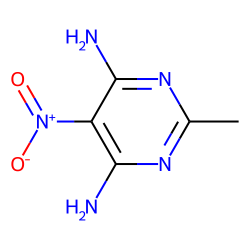 Pyrimidine, 4,6-diamino-2-methyl-5-nitro-